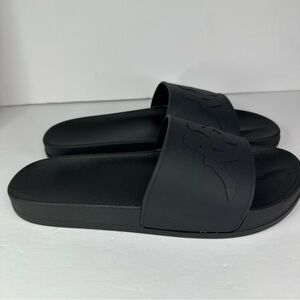 KAPPA Authentic Caius 2 Black Slides Size 12 Brand New With Box